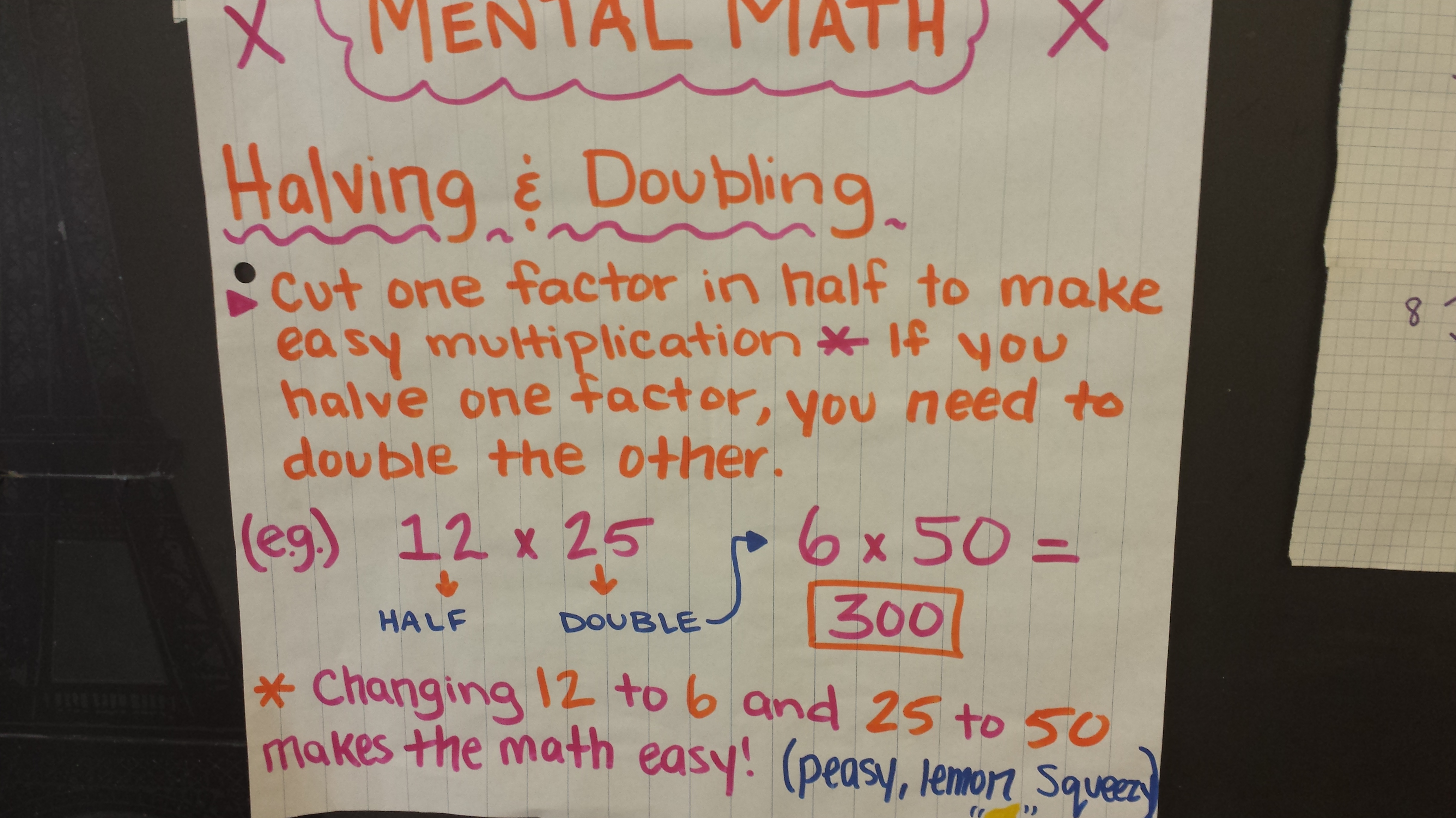 Doubling and halving : Mental Workouts